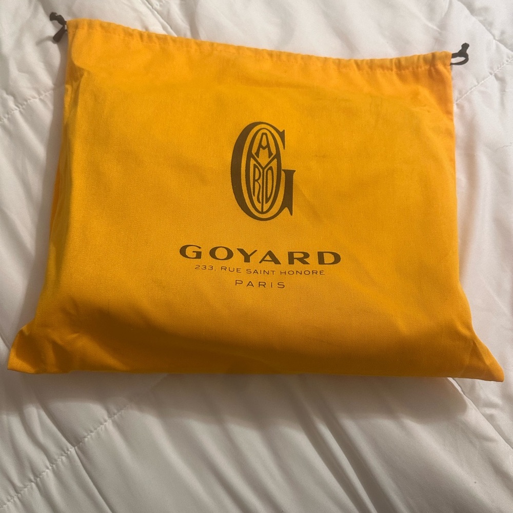 Goyard Bright Yellow Logo Pouch